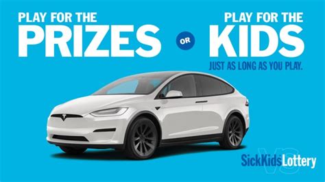 SickKids Lottery Home.